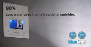 Why Automist system uses less water than a sprinkler? cover