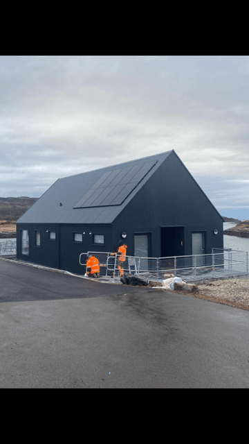 safety installation project for Blue Light Safety using Auotmist in Ulva, Scotland